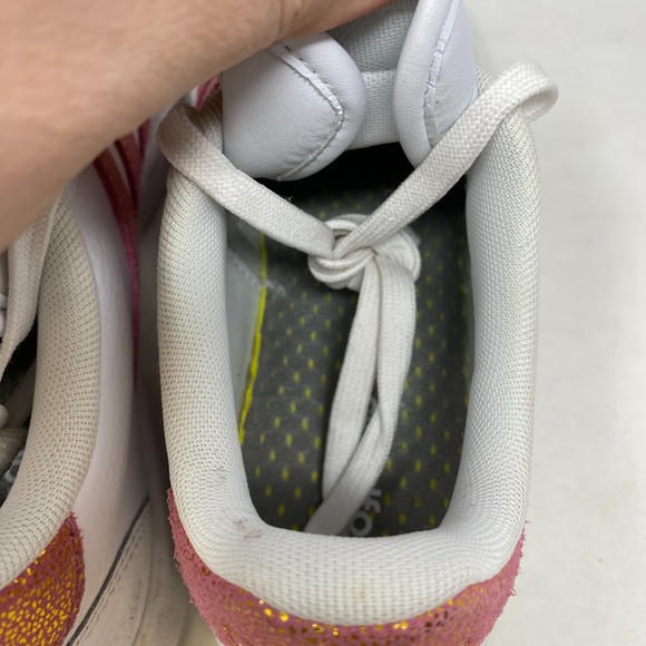 Adidas Grand Court SE Womens Size 7 Tennis Shoes Sneakers White Pink Leather - Picture 10 of 12